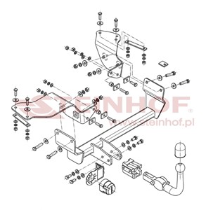 Dragkrok, Avtagbar, ALFA ROMEO 147