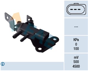 Sensor, avgastryck, CHEVROLET CRUZE Station Wagon, OPEL ANTARA A, 25182883, 4818222