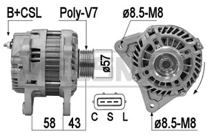 Generator, NISSAN CUBE, JUKE, 23100-1KA1A, 23100-ED01A, A002TJ0291ZE, A002TJ0591, A002TJ1291, A002TJ1291ZE, A2TJ0591, A2TJ1291, A2TJ1291