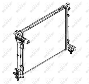 Kylare, motorkylning, LANCIA YPSILON, 2441027000, 24410-27000, 2441027250, 24410-27250, 51837884, 51934681