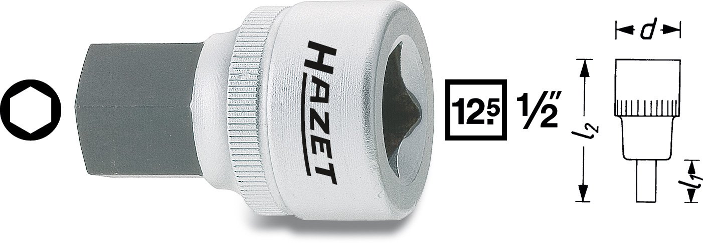 Hylsa 1/2" Insex 19mm