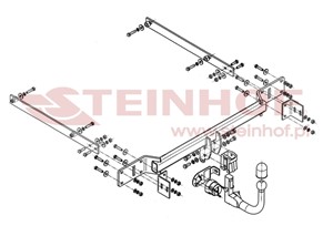 Dragkrok, Avtagbar, MERCEDES-BENZ C-KLASS [W204], C-KLASS T-Model [S204]