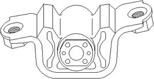 Motorkudde, Nedre, CITROËN,FIAT,PEUGEOT, 1308696080, 1846 66