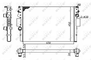 Kylare, motorkylning, IVECO, 504045487, 504045489, 504084141