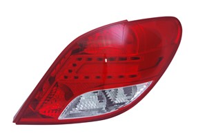 Baklykta, Vänster, PEUGEOT 207, 6350HQ, 9682S9