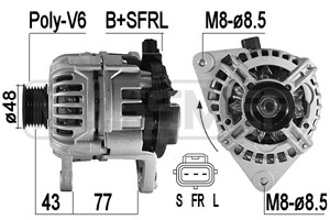 Generator, FORD FIESTA IV, FOCUS I, KA, 1089887, 98FU 10300 AA, XS61 10300 AA, XS61 10300 AB