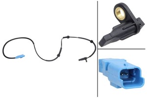 ABS-givare, Sensor, hjulvarvtal, Fram, höger eller vänster, CITROËN C2, C2 ENTERPRISE, C3 I, C3 Pluriel, PEUGEOT 1007, 4545.97