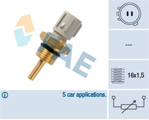Kylvätsketemperatur-sensor, HONDA LEGEND II, LEGEND Coupé II, NSX Coupé I, 009120541, 009121964, 009196089, 012799117, 090001777, 090297