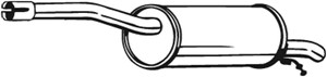 Bakre ljuddämpare, Bak, DACIA LOGAN EXPRESS, LOGAN MCV, LOGAN Pick-up, RENAULT LOGAN EXPRESS, LOGAN Kombi I, 6001549415, 6001549416