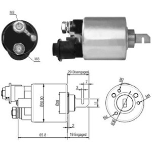 Magnetswitch, startmotor, HONDA HR-V, 31200-PEL-004, 31200PEL014, 31210-PEL-004