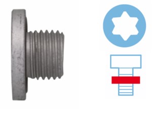 Oljetrågsavtappningsplugg, ALFA ROMEO,CADILLAC,CHEVROLET,DAEWOO,FIAT,JAGUAR,LANCIA,LAND ROVER,LOTUS,OPEL,SAAB,SUZUKI,VAUXHALL, 16590-63P