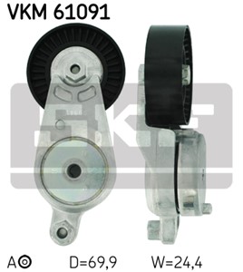 Spännrulle, flerspårsrem, Höger, Mitt, LEXUS ES, NX, TOYOTA CAMRY, CAMRY Sedan, HIGHLANDER / KLUGER, RAV 4 III, RAV 4 IV, SIENNA, VENZA,