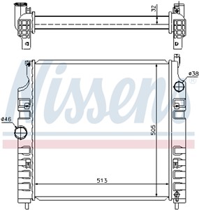 Kylare, motorkylning, JEEP CHEROKEE, 5143023AA, 5143023AB, 5174154AA, 5174154AB, K5143023AA, K5143023AB, K5174154AC