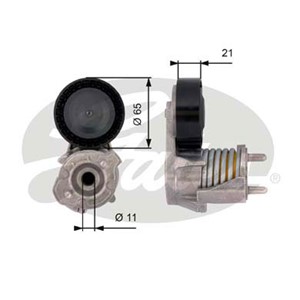 Spännrulle, flerspårsrem, FORD FOCUS II, KUGA I, VOLVO C30, C70 Cabriolet II, S40 II, V40 Halvkombi, V40 Skåp/halvkombi, V50, 1540605, 3