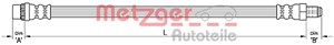 Bromsslang, framaxel höger, framaxel vänster, Höger fram, Vänster fram, CITROËN,PEUGEOT, 4806.G4