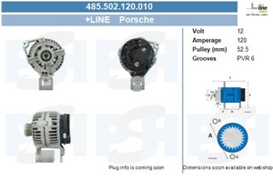 Generator, PORSCHE 911, 911 Targa, BOXSTER, 99660201204, 99660301202, 99660301204, 99660301206, 9966030122U, 9966030122X
