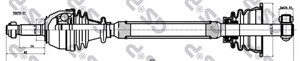 Drivaxel, Vänster, RENAULT SUPER 5, CRC6475, GEX33015, GEX33080