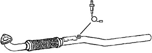 Avgasrör, Mitt, OPEL ASTRA H, ASTRA H Kombi, ASTRA H TwinTop, ZAFIRA / ZAFIRA FAMILY B, VAUXHALL ASTRA Mk V, ZAFIRA Mk II, 55558598, 585