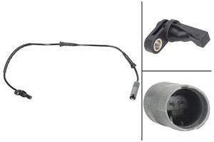 ABS-givare, Sensor, hjulvarvtal, Fram, höger eller vänster, BMW, 34 52 6 762 465, 6 762 465
