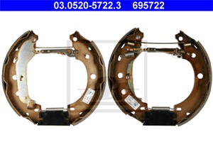 Bromsbackar, sats, Bakaxel, NISSAN KUBISTAR Skåp, RENAULT KANGOO, KANGOO Express, 44060-00QAH, 77 01 205 526