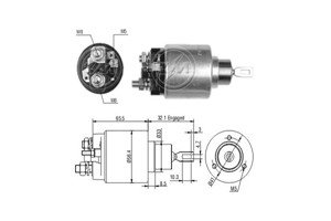 Magnetswitch, startmotor