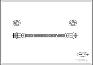 Bromsslang, Bakaxel, CHEVROLET MATIZ, DAEWOO MATIZ, NUBIRA Sedan, 96320284