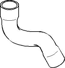 Laddluftslang, Upptill, AUDI A4 B5, A4 B5 Avant, VW PASSAT B5, PASSAT B5 Variant, 058 145 856A