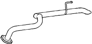 Avgasrör, Bak, TOYOTA LAND CRUISER 90, LAND CRUISER PRADO, 1743030030