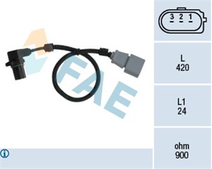 Varvtalssensor, motorhantering, AUDI,PORSCHE,VW, 021 957 147, 022 957 147 A, 955 606 147 00, 955 606 433 00, PC-524, PC-595