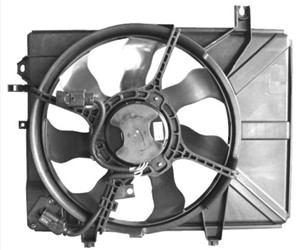 Fläkt, kylare, HYUNDAI GETZ, 11213-87201, 1121387203000, 1205 666 S1, 1205 666, 253801C610