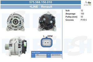 Generator, DACIA,RENAULT, 2310000QBJ, 23100BN701, 7701474326, 7701476808, 7711135112, 7711497098, 8200122976