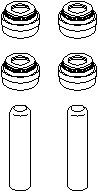 Packningssats, ventiler, MERCEDES-BENZ,VW, 00A 198 675, 00A 198 675A, 104 050 02 58, 119 050 01 58, 612 050 00 58, A104 050 02 58, A119