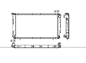 Kylare, motorkylning, SUBARU LEGACY I, LEGACY Kombi I, LEGACY Kombi II, 45199AA080, 45199AA190, 45199AA210, 45199AA220, 6052000120, 6052