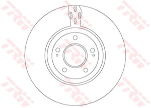 Bromsskiva, Framaxel, MITSUBISHI LANCER VII, 4615A031