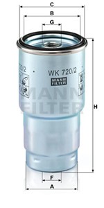Bränslefilter, MAZDA,SUBARU,TOYOTA, 23390-33010, 23390-33020, 23390-33030, 23390-33060, 23390-64450, 23390-YZZAA, 23390-YZZHA, R 2L1-13Z