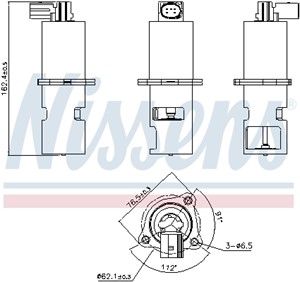 EGR-Ventil, DACIA,MITSUBISHI,NISSAN,OPEL,RENAULT,VAUXHALL,VOLVO, 14710AW300, 14710AW301, 14710AW302, 14710AW303, 1492000Q0A, 1492000Q0B,