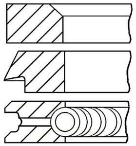 Kolvringar, kit, FIAT,LANCIA,SEAT, 1900501, 1900525, 1900526, 1900527, 1901501, 5881501, 5882521, 5882522, 5888521, 5890975, 5890976