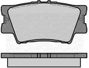 Bromsbeläggsats, Bakaxel, LEXUS ES, TOYOTA AVALON Sedan, CAMRY Sedan, MATRIX, RAV 4 III, RAV 4 IV, 04466YZZE8, 19184917, 446602220, 4466