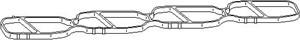 Packning, insugsgrenrör, ALFA ROMEO,CITROËN,FIAT,FORD,LANCIA,OPEL,PEUGEOT,VAUXHALL, 0348 W2, 1 539 476, 58 50 674, 73501362, 93177328, 9