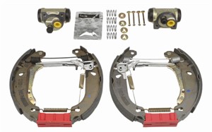 Bromsbackar, sats, Bakaxel, PEUGEOT 206 Halvkombi, 206 Sedan, 206 SW, 206 Van, 206+, 4241 8L, 4242 13
