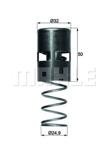 Termostat, oljekylning, PORSCHE 911, 911 Targa, 930 107 155 00, 930 107 755 00