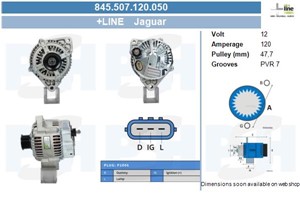 Generator, DAIMLER DAIMLER XJ, JAGUAR XJ, XK 8 Convertible, XK 8 Coupé, LJA1800, LJA1800AA, LJA1800AC, LJA1800AD, LJA1800AE, LNC1800, LN