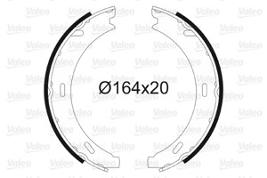 Bromsbackar, sats, Bakaxel, CHRYSLER,MERCEDES-BENZ, 4144200320, 5096 552AA, 5096552AA, A4144200320