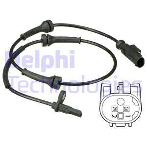 ABS-givare, Sensor, hjulvarvtal, Bakaxel, Höger, Vänster, ABARTH 500 / 595 / 695, 500C / 595C / 695C, FIAT 500, 500 C, FORD KA, 1563624,