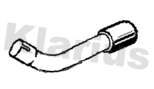 Avgasrör, Bak, VOLVO XC60 SUV I, 31392518