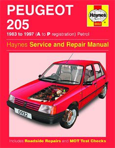 Haynes Reparationshandbok, Peugeot 205 Petrol, Universal