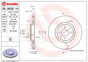 Bromsskiva, Framaxel, ALFA ROMEO 145, 146, 155, FIAT COUPE, TIPO, LANCIA DEDRA, DEDRA SW, DELTA II, 60811890, 60812067, 71738906