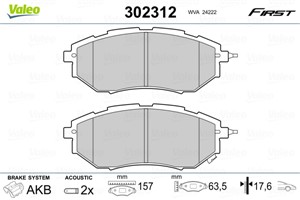 Bromsbeläggsats, Framaxel, SUBARU, 26296AG000, 26296AG010, 26296AG030, 26296-AG030, 26296AG050, 26296AJ000, 26296-AJ000, 26296AJ001, 262