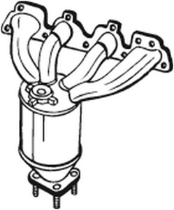 Katalysator, Fram, CHEVROLET,OPEL,VAUXHALL, 25195105, 55574237, 55597325, 850112, 865004