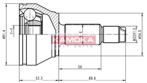 Drivknut, På hjulsidan, FORD FIESTA IV, FIESTA Skåp/stor limousine, PUMA, MAZDA 121 III, 1003550, 1078675, 1689902, 240608ENE0265, 68951